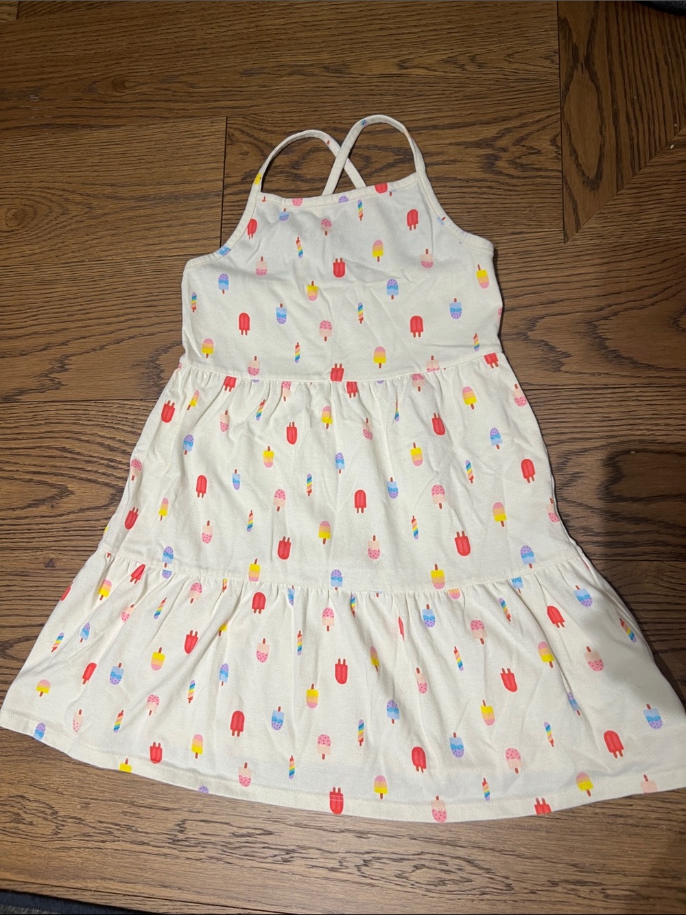 Cat & Jack Cream Sundress with Colorful Popsicle Print